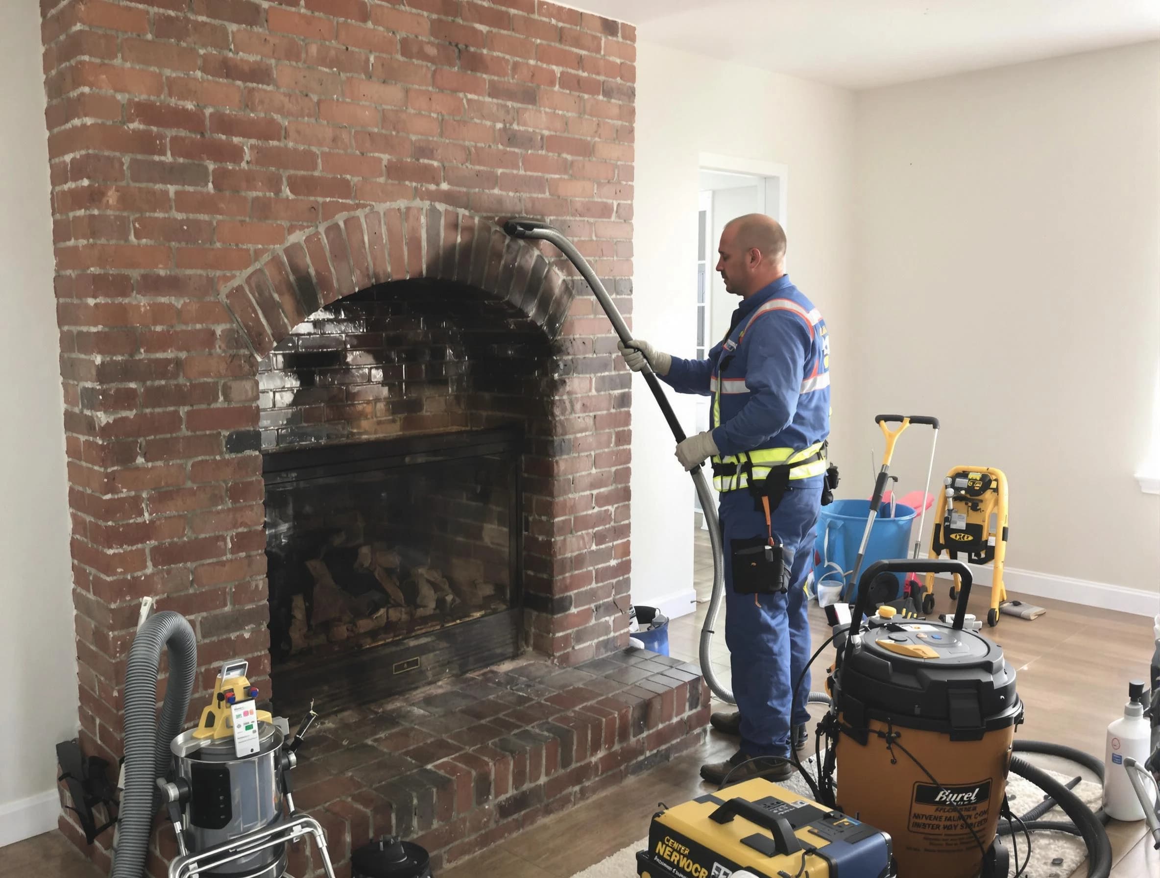 Worcester Chimney Sweep expert performing detailed chimney sweep in Worcester, MA