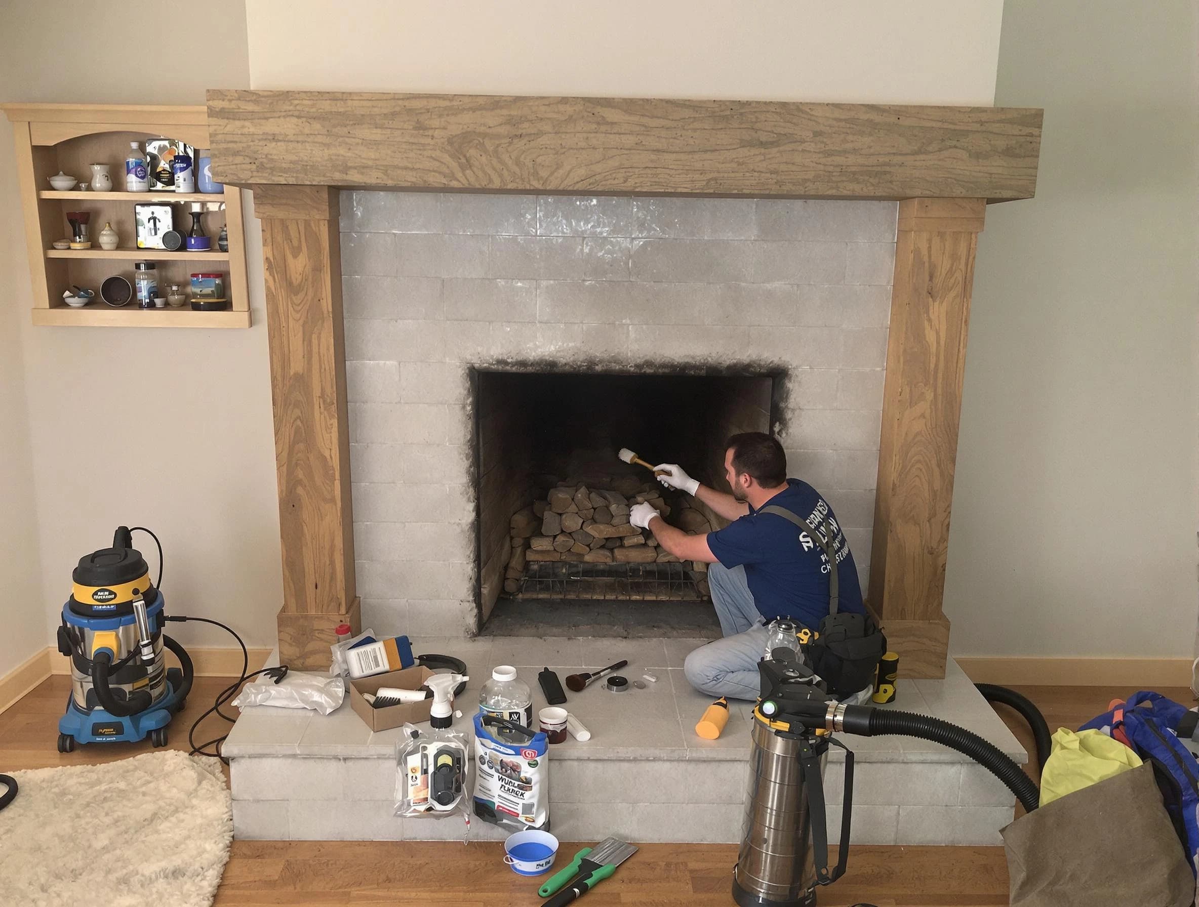 Detailed creosote removal process by Worcester Chimney Sweep in Worcester, MA