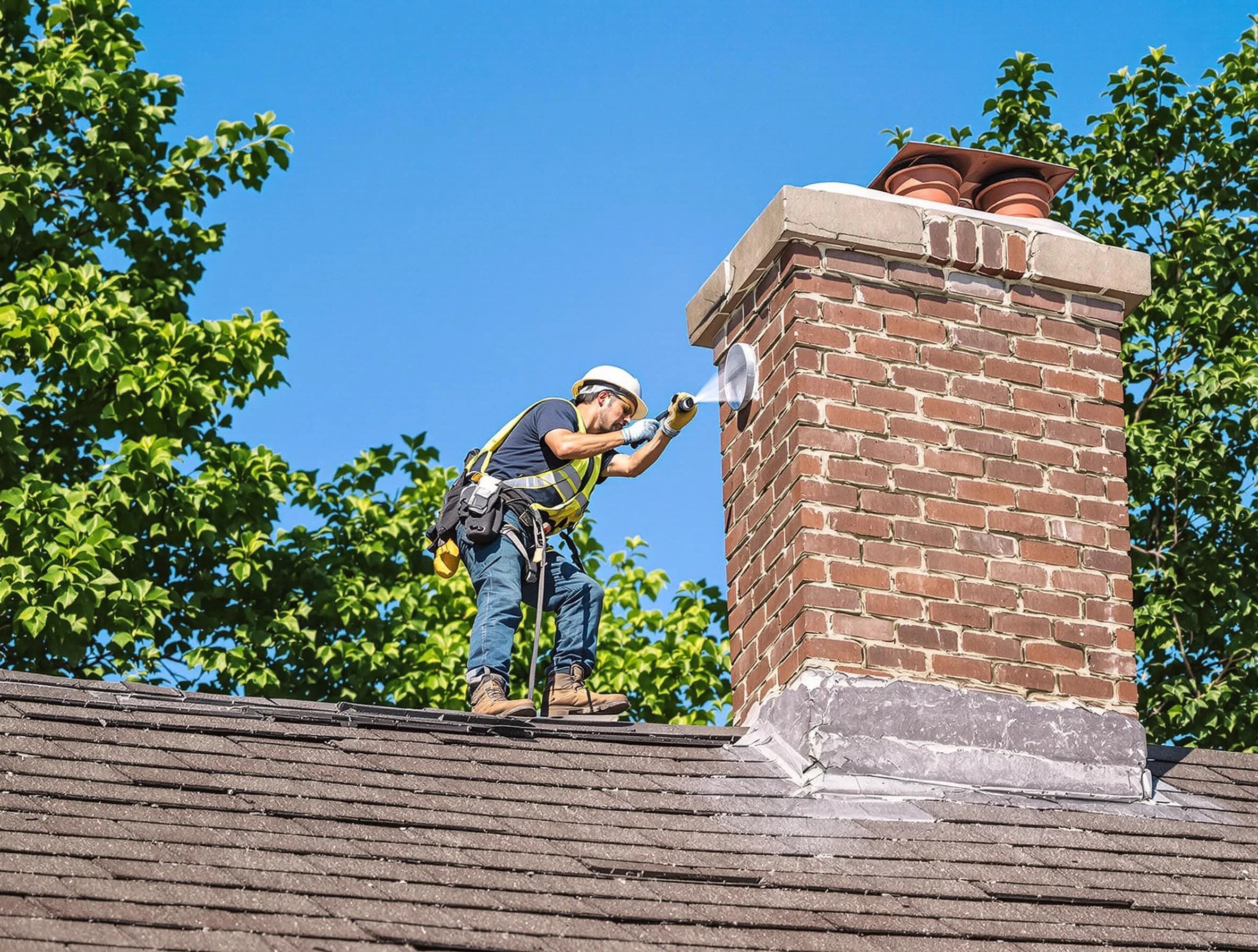 Worcester Chimney Sweep performing an inspection with advanced tools in Worcester, MA