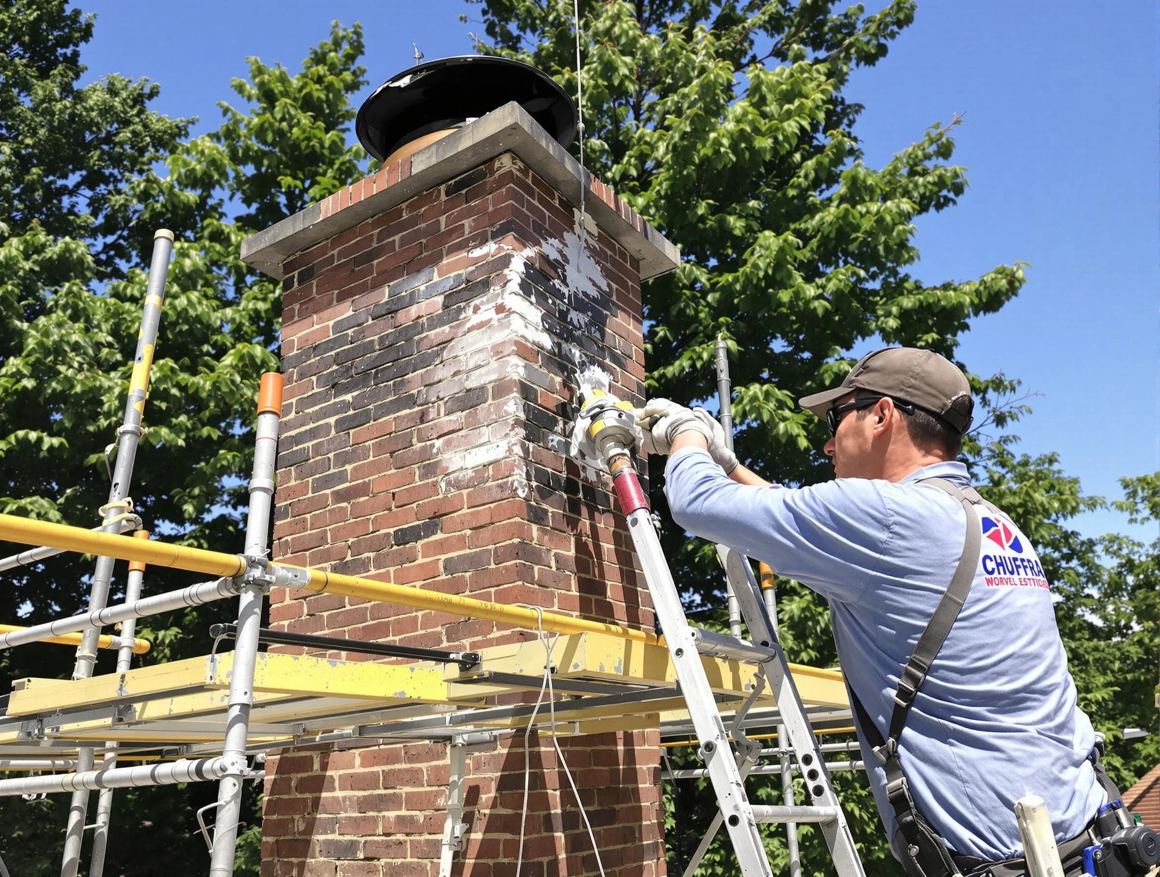 Structural chimney repair by Worcester Chimney Sweep in Worcester, MA