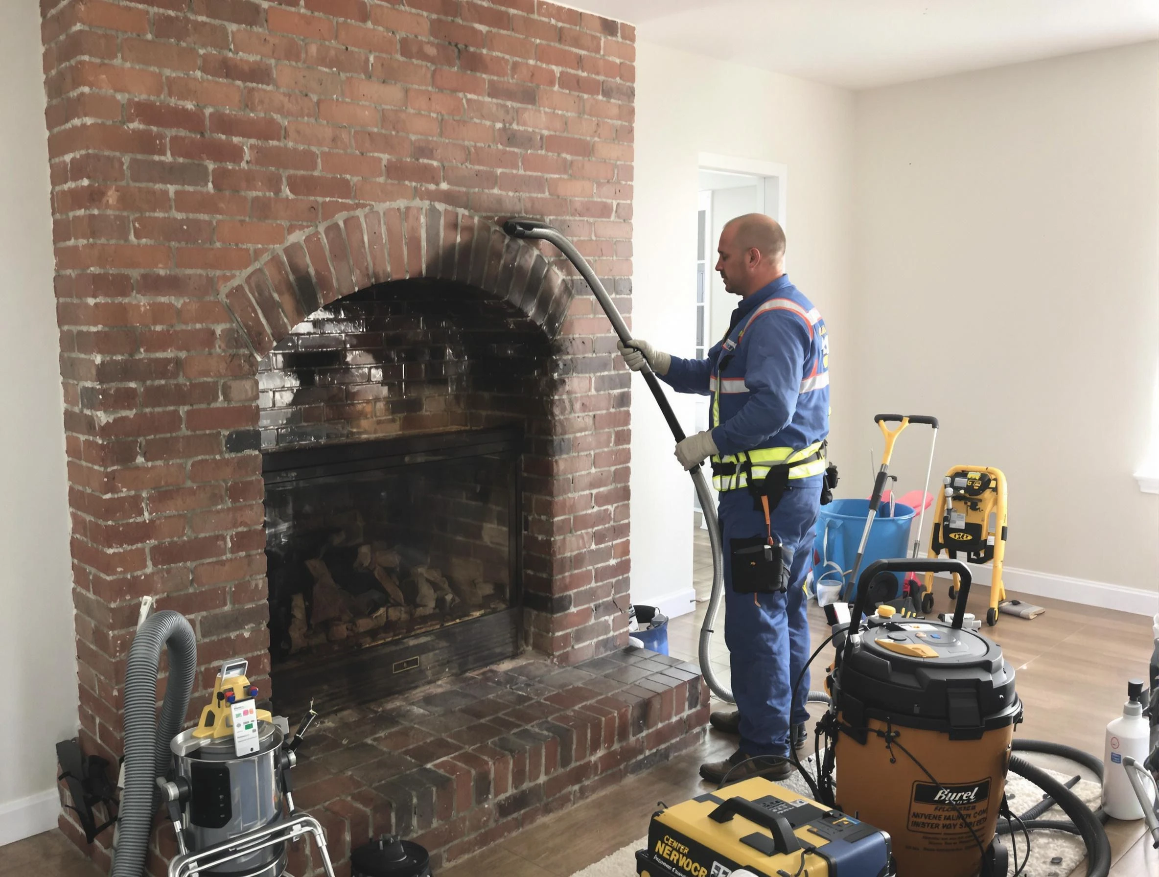 Worcester Chimney Sweep expert performing detailed chimney sweep in Worcester, MA