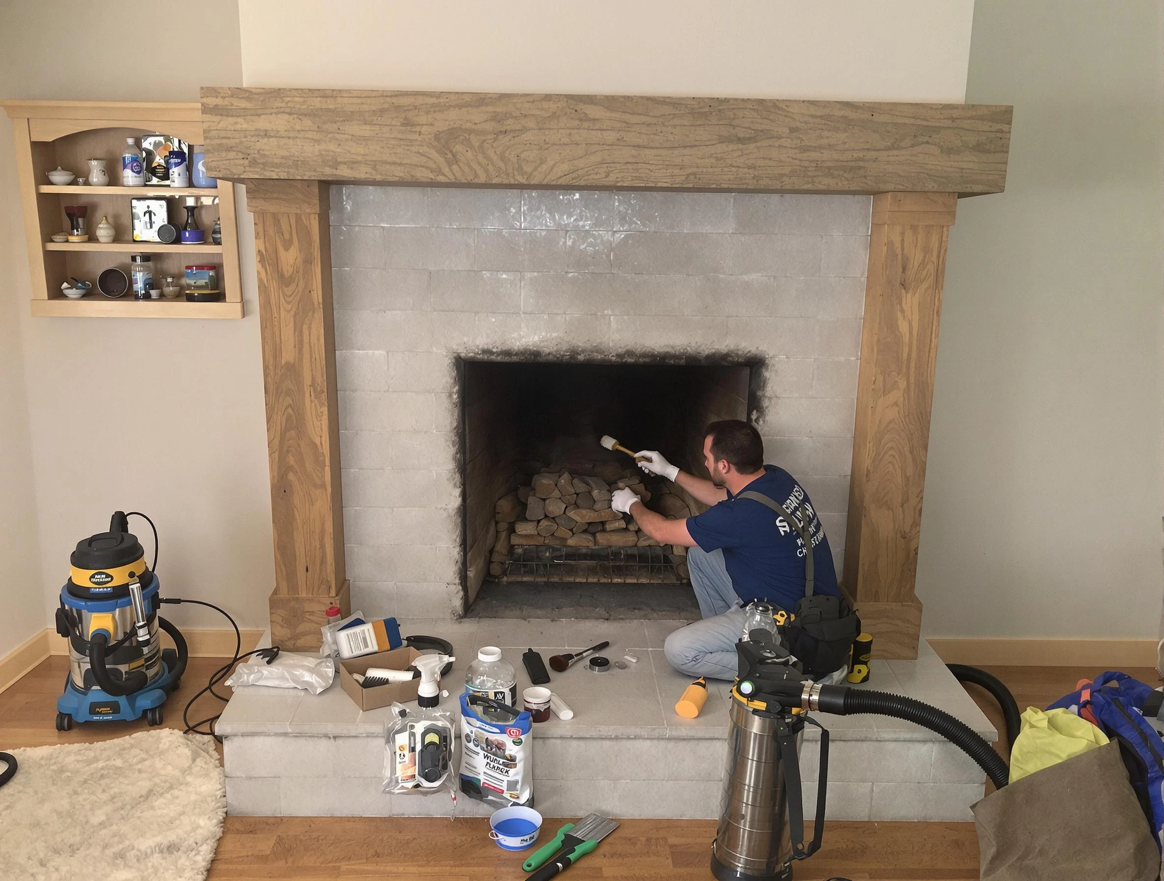 Detailed creosote removal process by Worcester Chimney Sweep in Worcester, MA